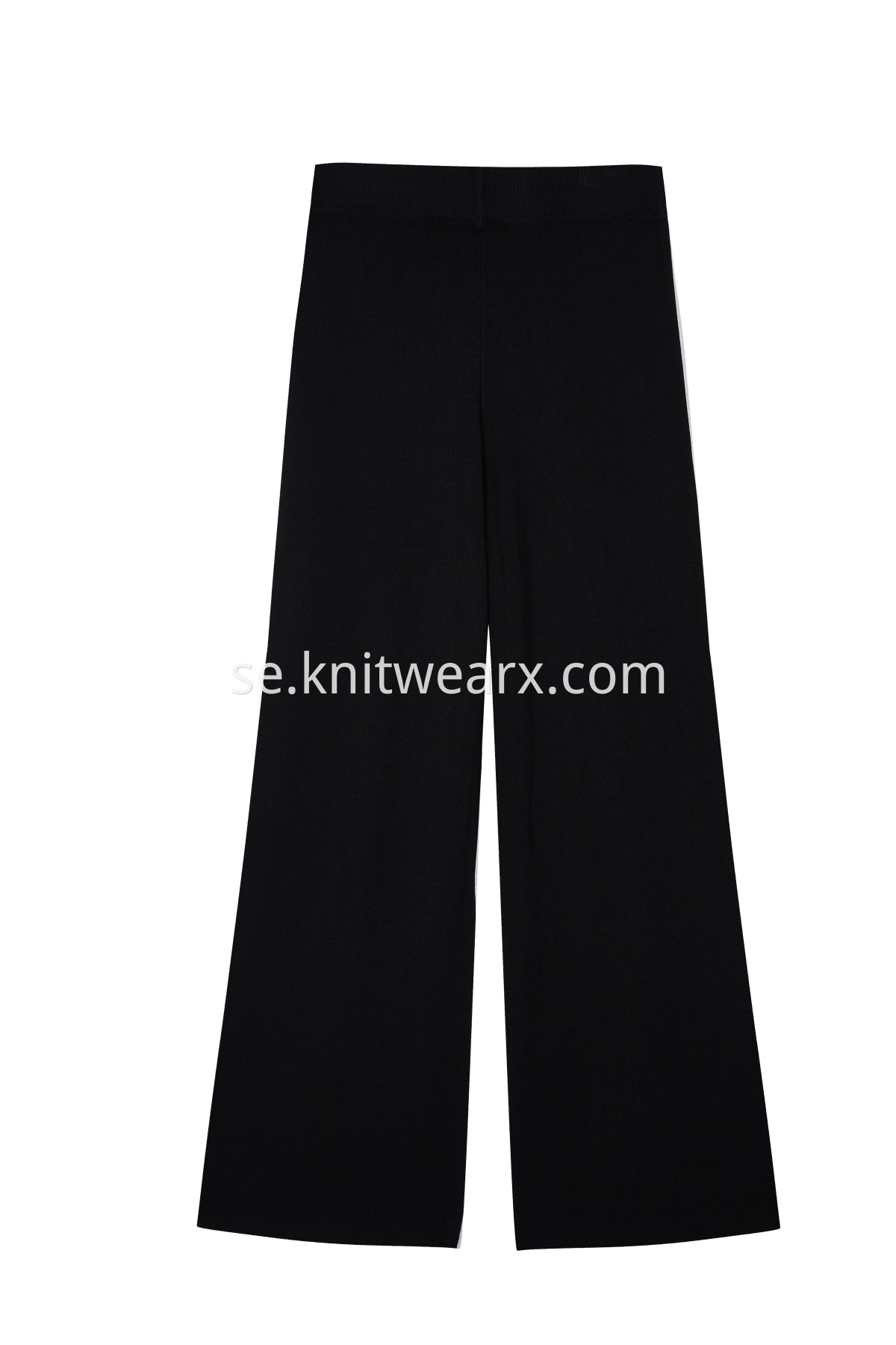 Women's Wide Leg Casual High Waist Drawstring Knitted Pants